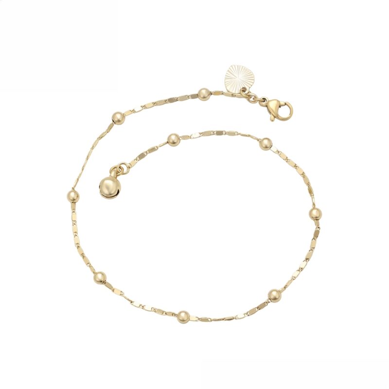 Simple 14K Gold Color Anklet