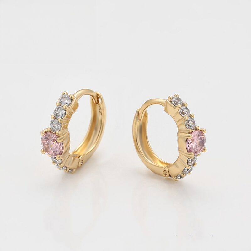 Simple 14K Gold Color Earring - Image 4