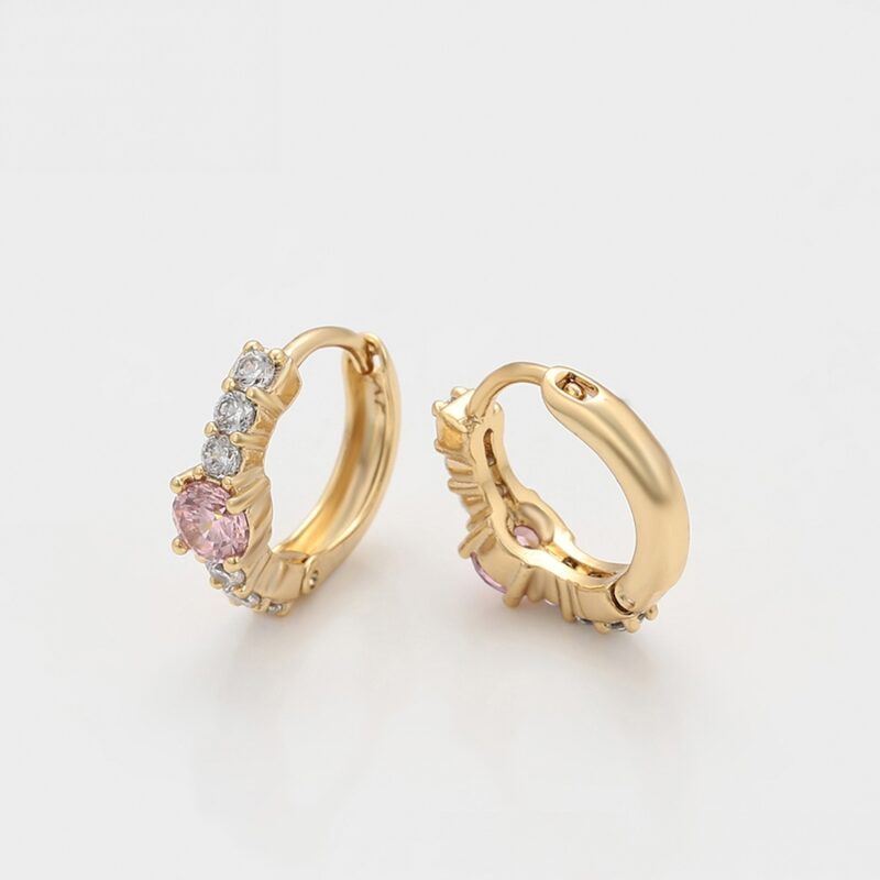 Simple 14K Gold Color Earring - Image 5