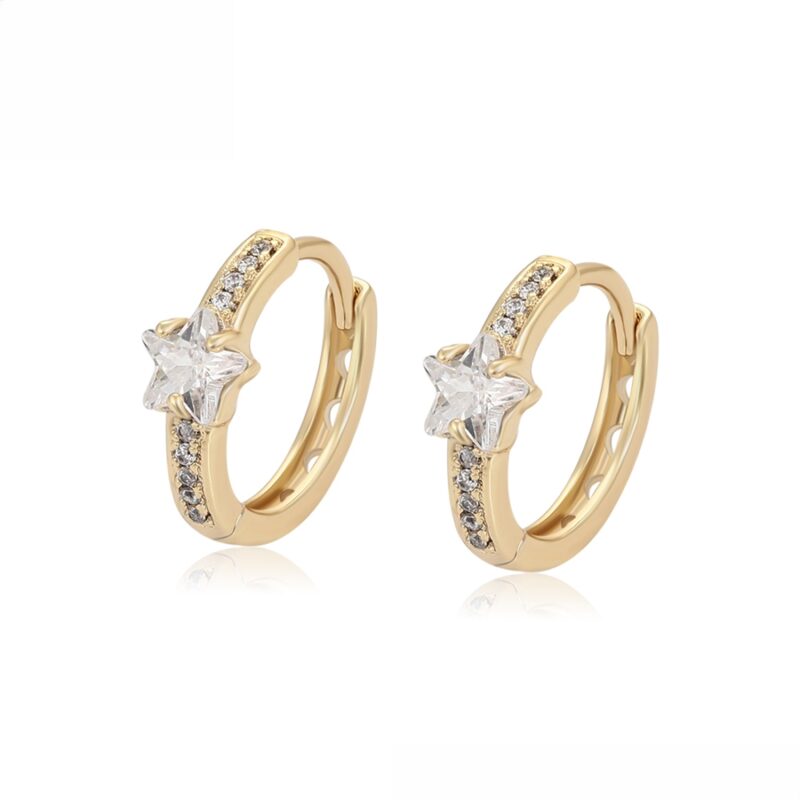 Simple 14K Gold Color Earring