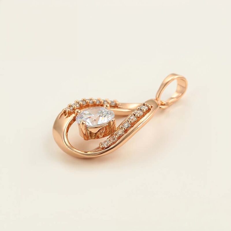 Elegant Rose Gold Color Pendant - Image 2