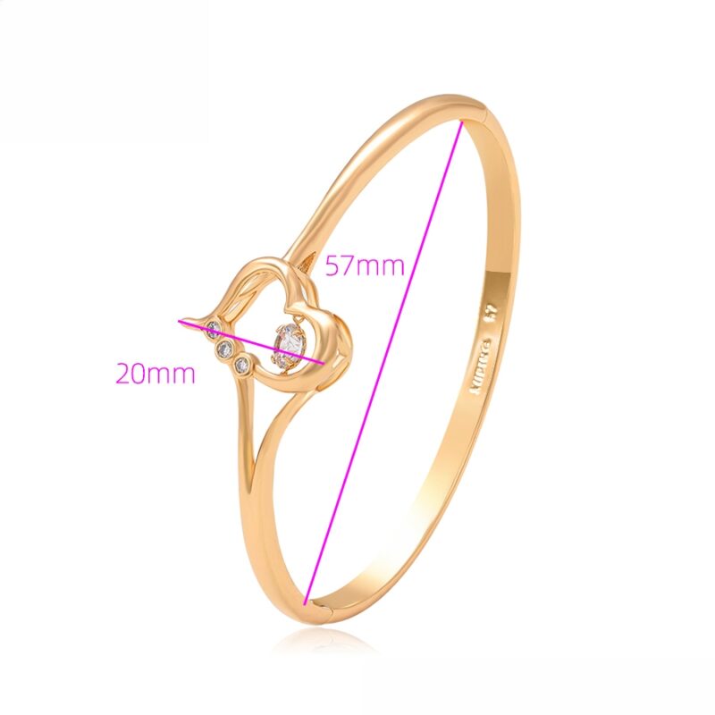 Simple 18K Gold Color Bangle - Image 3