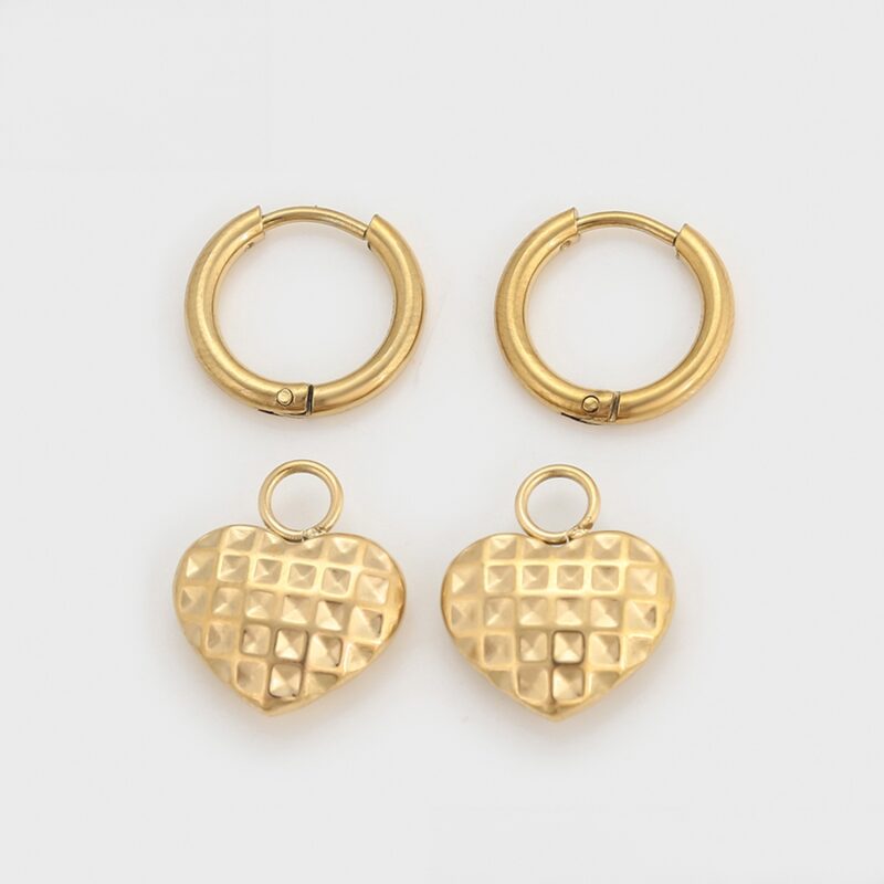 Simple 14K Gold Color Earring - Image 2