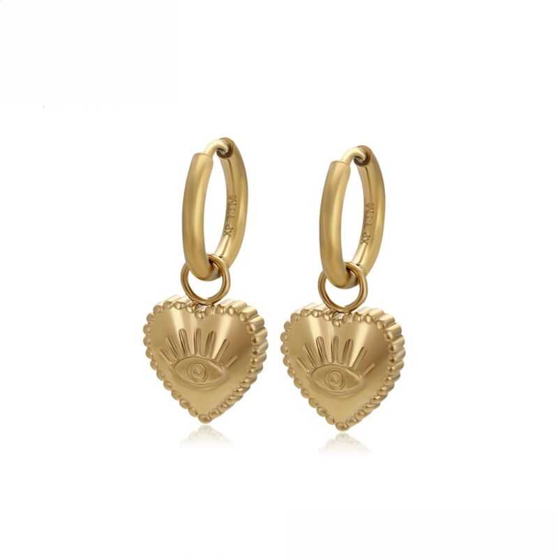 Simple 14K Gold Color Earring