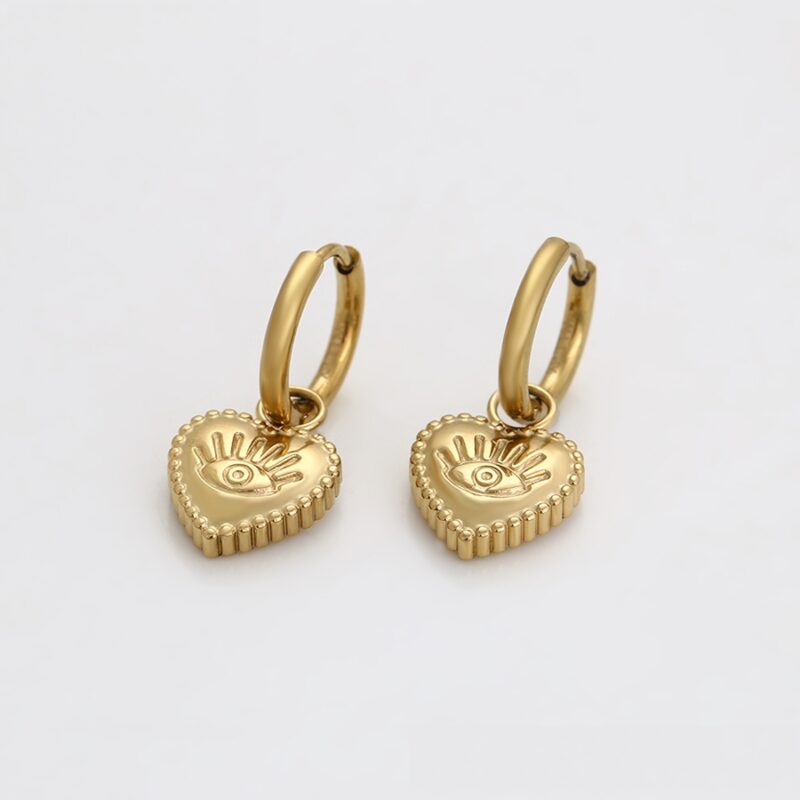 Simple 14K Gold Color Earring - Image 4