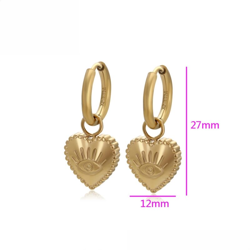 Simple 14K Gold Color Earring - Image 3