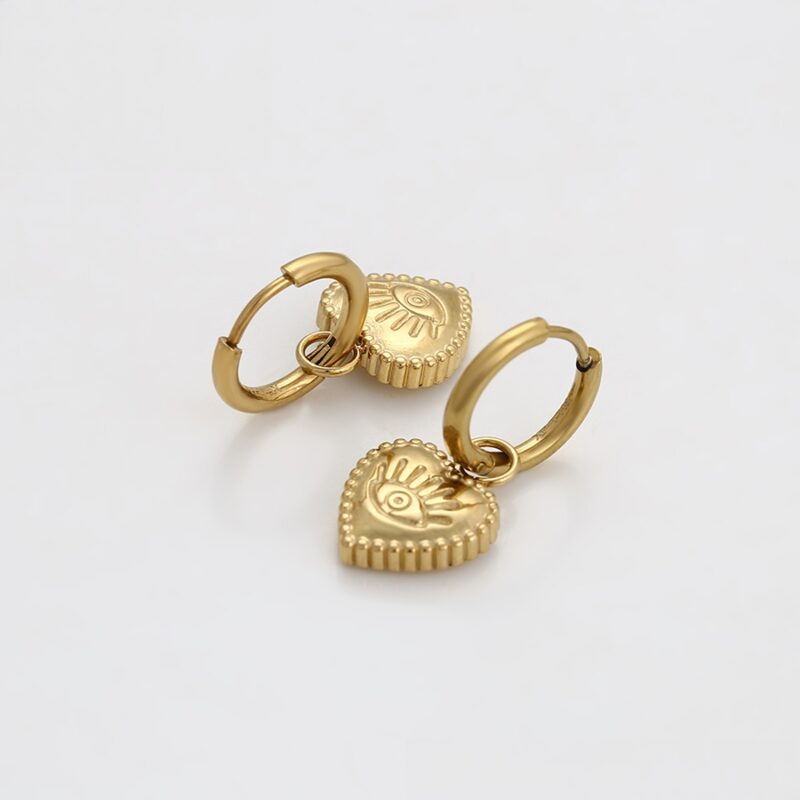 Simple 14K Gold Color Earring - Image 5