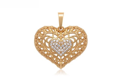 Simple 18K Gold Color Pendant