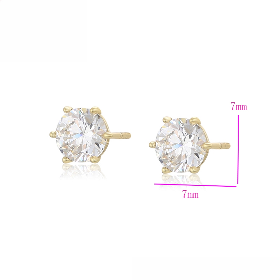 Simple 14K Gold Color Earring - Image 3