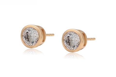 Simple 18K Gold Color Earring