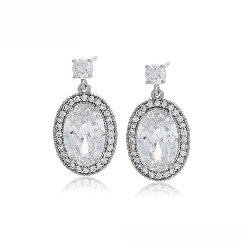 Simple Platinum Plated Earring