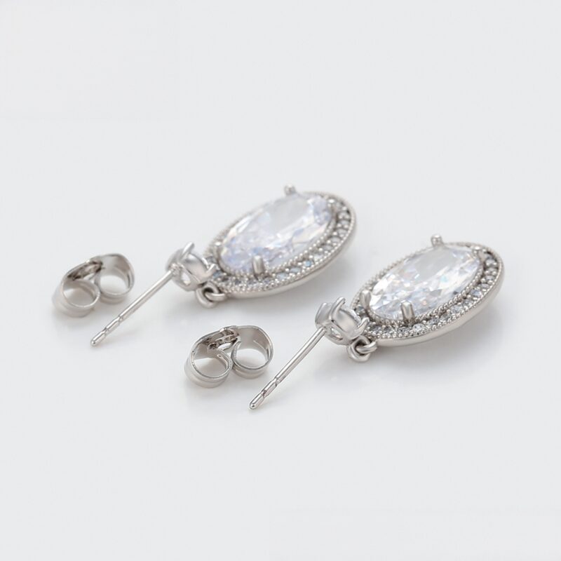 Simple Platinum Plated Earring - Image 4