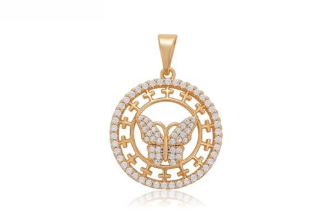 Simple 18K Gold Color Pendant