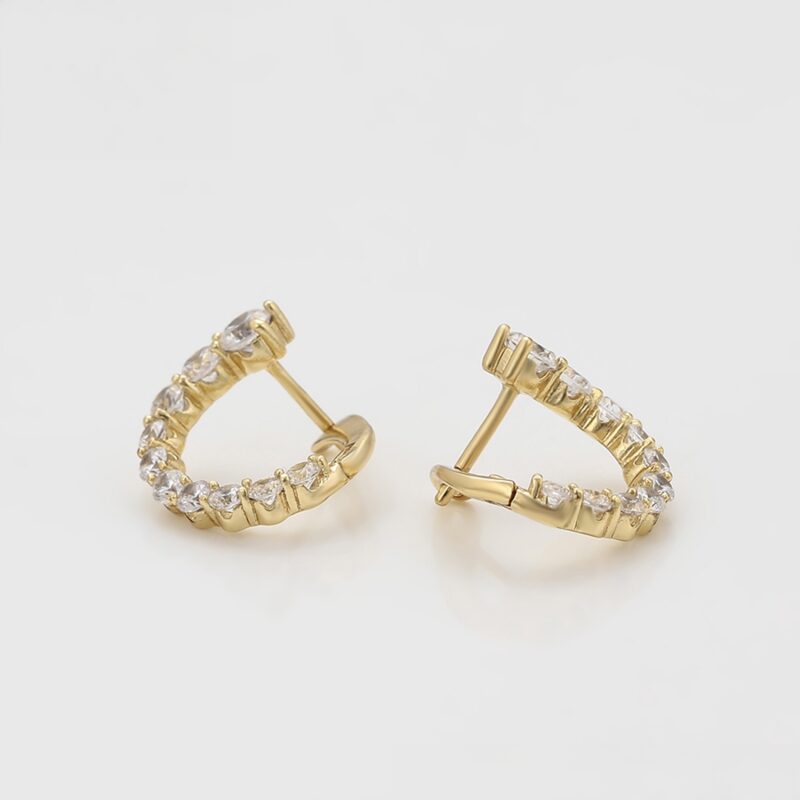 Simple 14K Gold Color Earring - Image 4