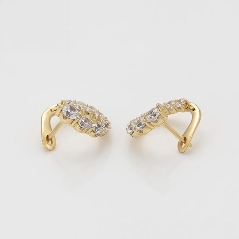 Simple 14K Gold Color Earring - Image 2