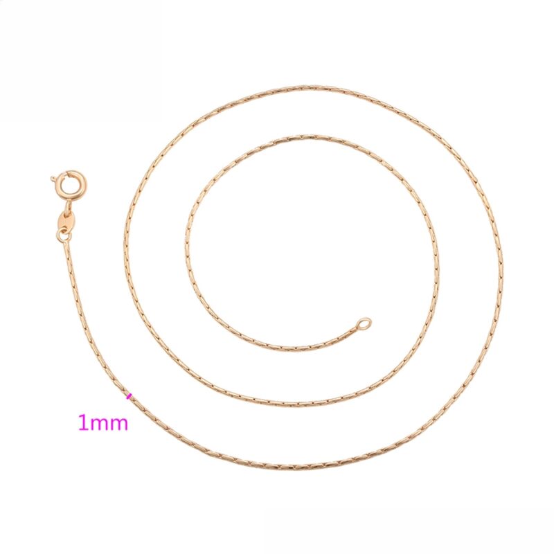 Simple 18K Gold Color M&L Necklace - Image 3