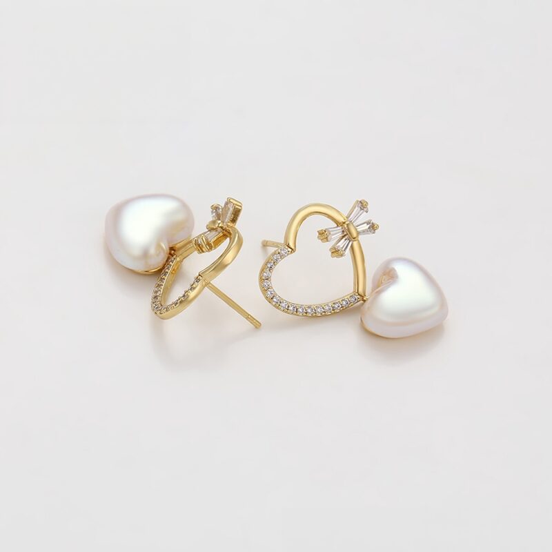 Simple 14K Gold Color Earring - Image 4