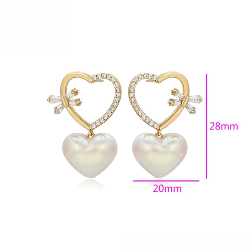 Simple 14K Gold Color Earring - Image 3