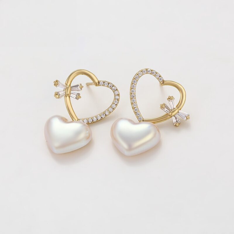 Simple 14K Gold Color Earring - Image 2