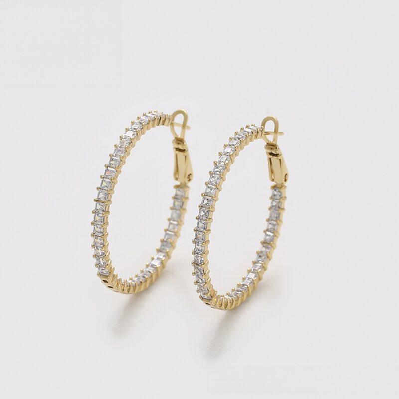 Simple 14K Gold Color Earring - Image 5