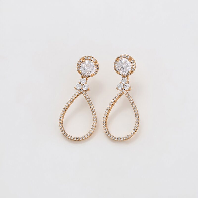 18K Gold Color Earring - Image 2