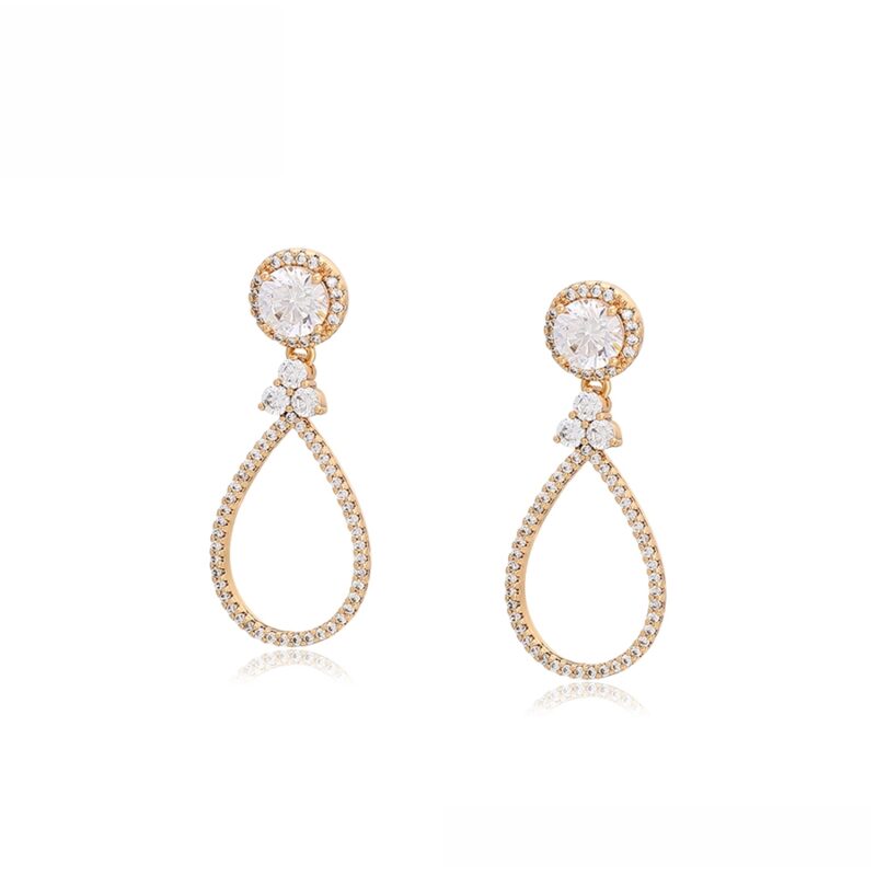 18K Gold Color Earring