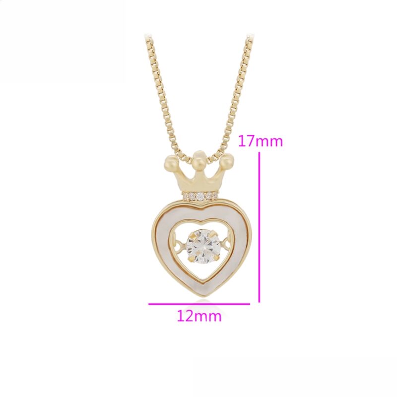 Dancing Stone Heart Necklace - Image 3