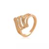 Daily wear fashion simple 18K gold color ring