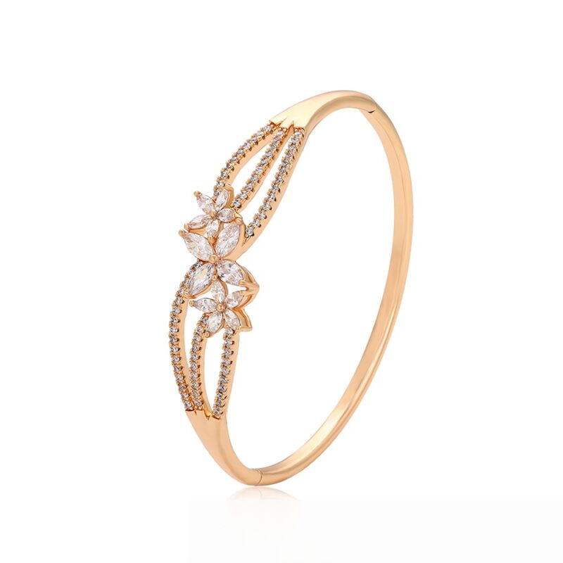 Daily wear fashion simple 18K gold color bangle