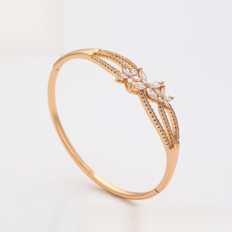 Daily wear fashion simple 18K gold color bangle - Image 3