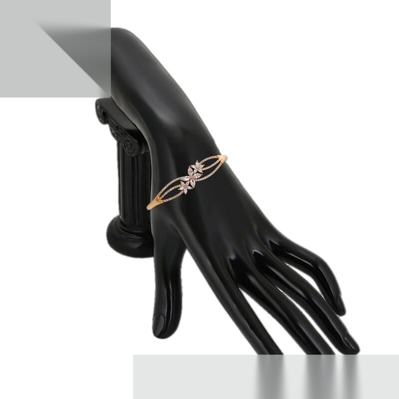 Daily wear fashion simple 18K gold color bangle - Image 4