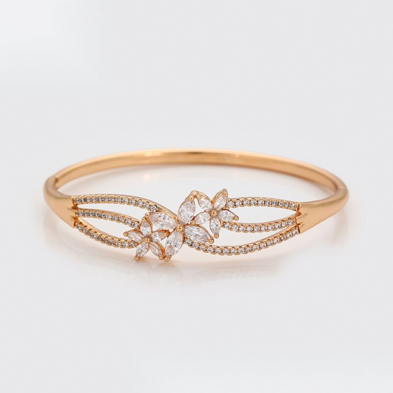 Daily wear fashion simple 18K gold color bangle - Image 5