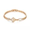 Daily wear fashion simple 18K gold color bracelet