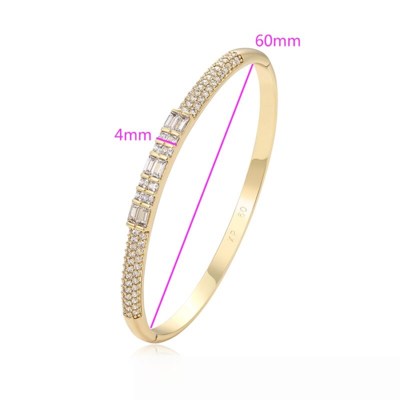 Daily wear fashion elegant 14K glod color bangle - Image 2