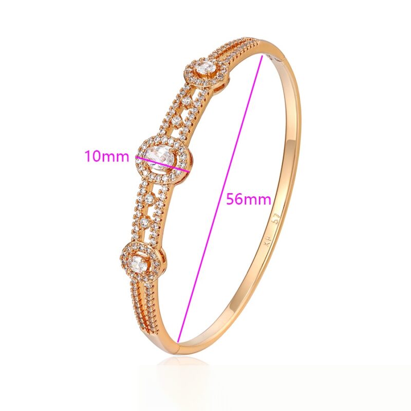 Daily wear fashion 18K gold color bangle - Image 2
