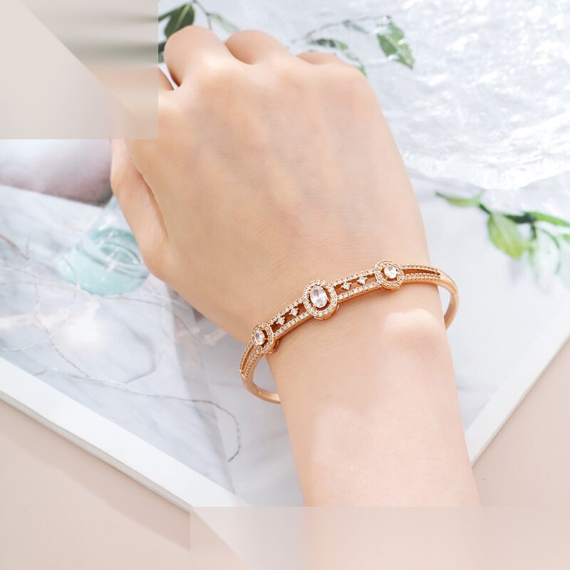 Daily wear fashion 18K gold color bangle - Image 4