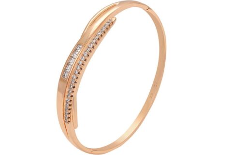 Daily wear simple 18K gold color bangle