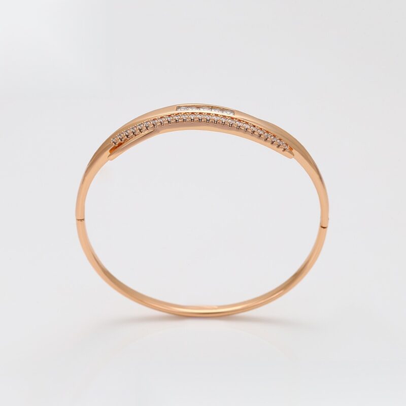 Daily wear simple 18K gold color bangle - Image 2