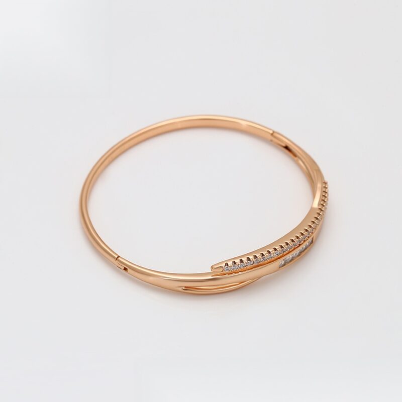 Daily wear simple 18K gold color bangle - Image 3