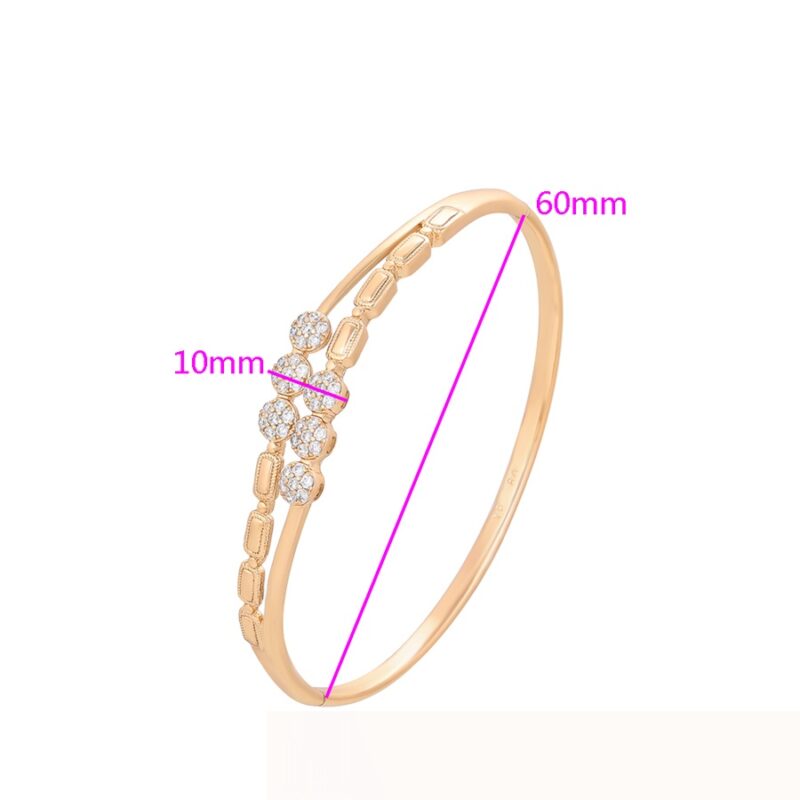 Daily wear fashion 18K gold color bangle - Image 2