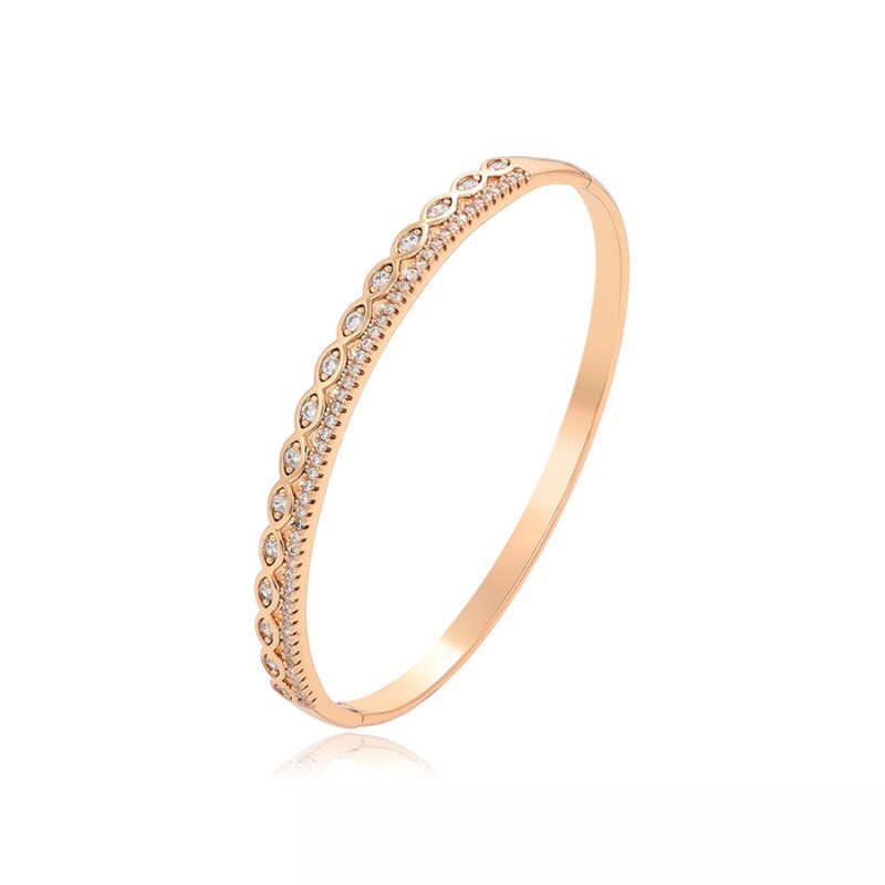 Daily wear fashion simple 18K gold color bangle
