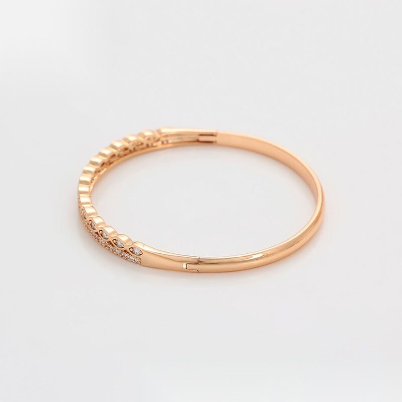 Daily wear fashion simple 18K gold color bangle - Image 3