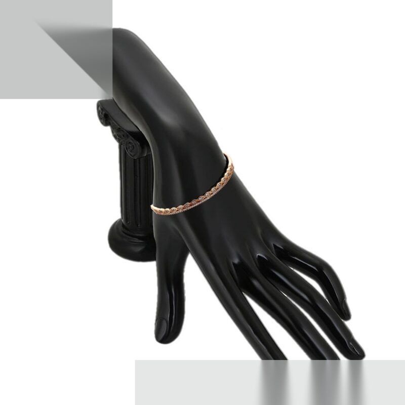 Daily wear fashion simple 18K gold color bangle - Image 4