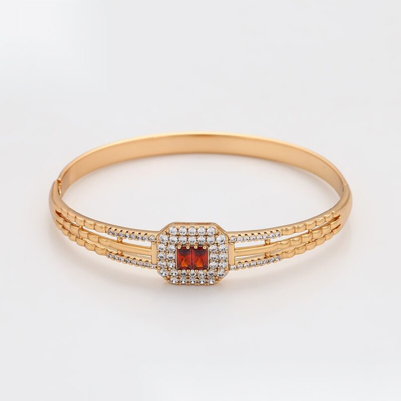 Daily wear fashion love 18K gold color bangle - Image 5