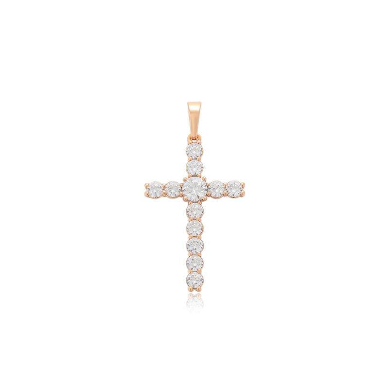 Daily wear fashion cross 18K gold color pendant