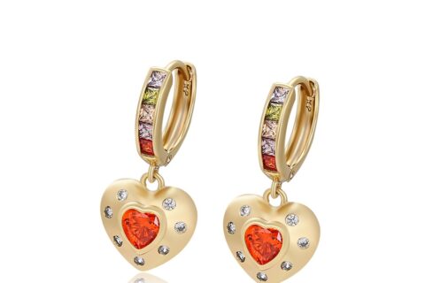 Daily wear elegant 14K gold color earring