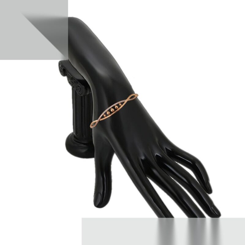 Daily wear fashion simple 18K gold color bangle - Image 4