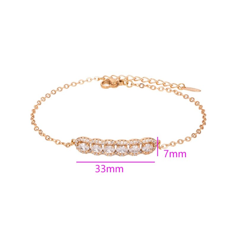 Daily wear fashion elegant 18K gold color bracelet - Image 2