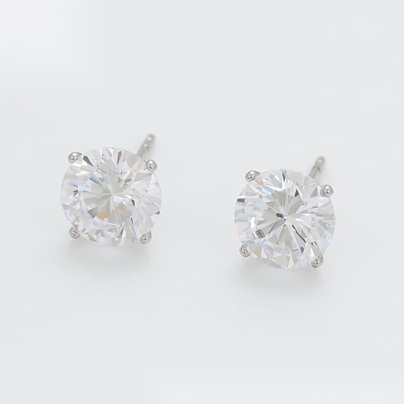 Daily wear fashion simple platinum plated 9mm earring - Image 3