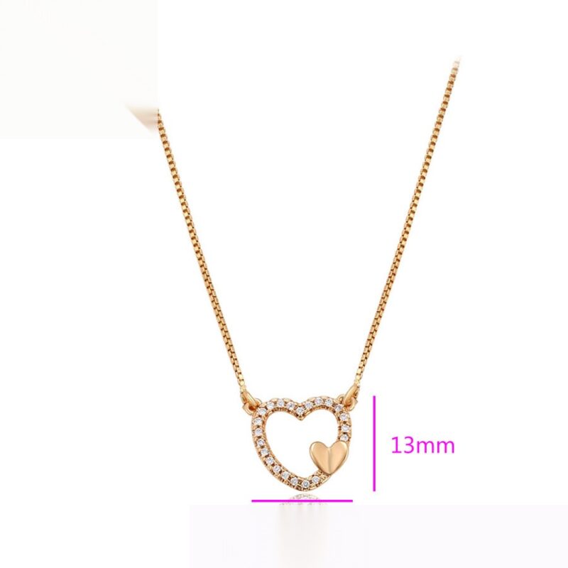 Daily wear fashion simple 18K gold color necklace - Image 2